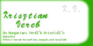 krisztian vereb business card